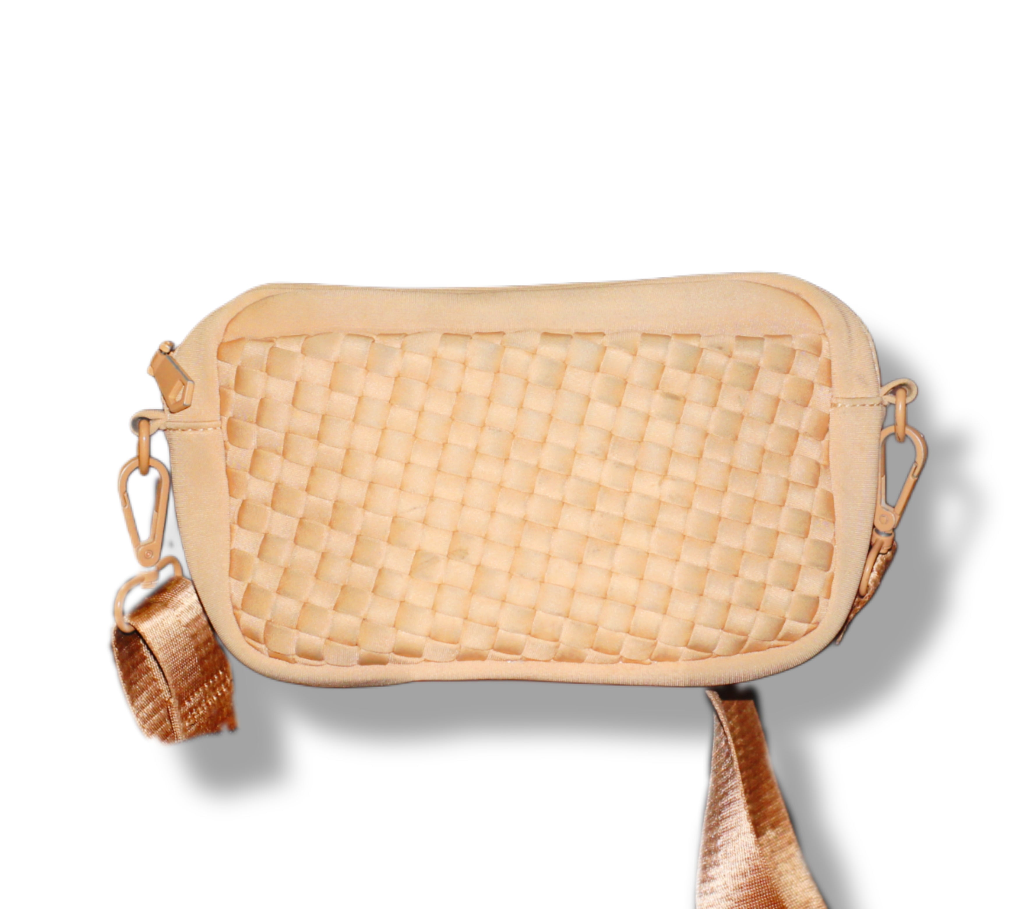 Pre Loved Nylon Basketweave Crossbody Bag